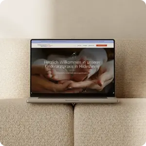 Landingpage einer Kinderarzt-Praxis aus Hildesheim