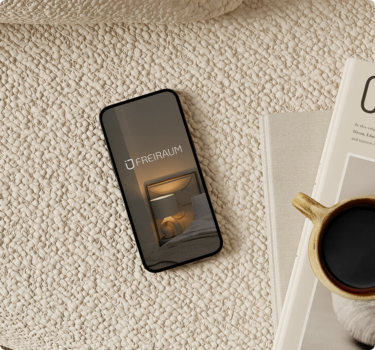 Social Media Content für Feng Shui Beratung auf Smartphone dargestellt